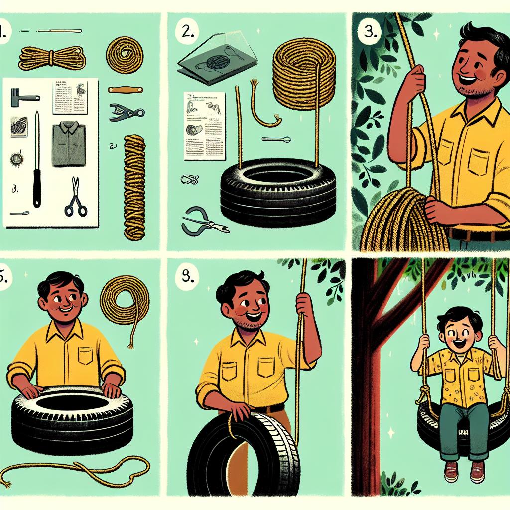 Jak Vyrobit Houpačku z Pneumatiky: Zábava pro Celou Rodinu! 2 Jak vybrat správné pneumatiky pro houpačku